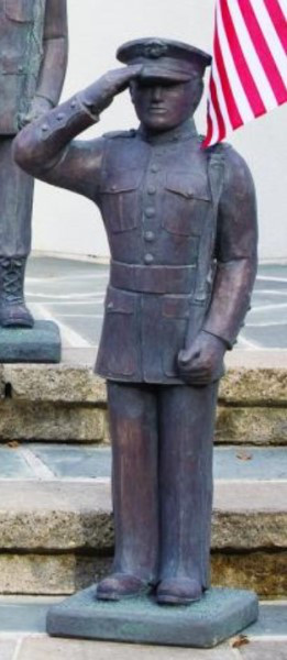 Patriotic Statues - Armed Forces Marine Cement Sculpture